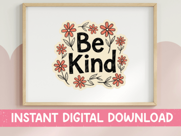 Be Kind Retro Daisy Graphics for T-Shirt Designs