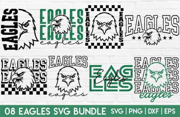 Eagles Mascot Graphics for T-Shirt Designs