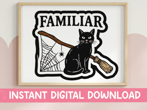 Familiar Black Cat Witchy Halloween SVG: A Designer’s Review