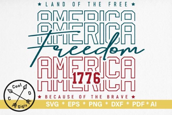 Freedom America Clipart Bold Graphics for T‑Shirt Designs