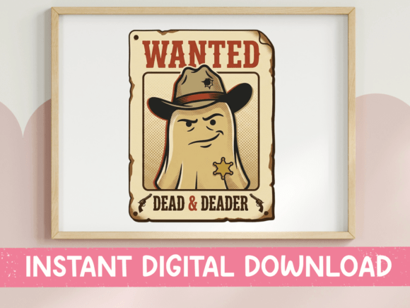 Ghost Western Graphics for T-Shirt Designs