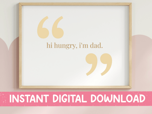 Hi Hungry Im Dad SVG: Minimal Graphics for T-Shirt Designs