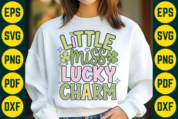 Little Miss Lucky Charm SVG Graphic for T-Shirt Designs