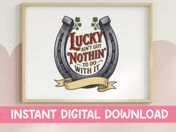 Lucky Horseshoe SVG: T-Shirt Graphics & Design Review