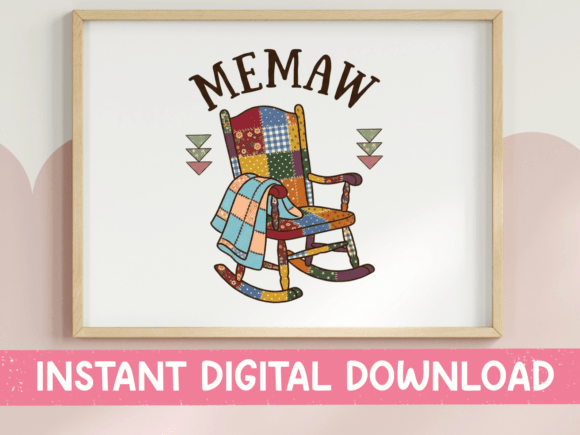 Memaw Rocking Chair Quilt: Graphics & T‑Shirt Designs