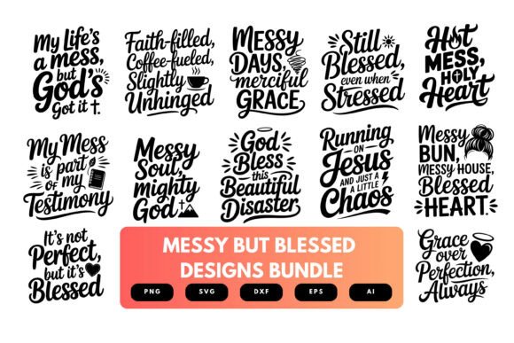 Messy but Blessed SVG Bundle: Real Embroidery Project Review