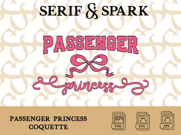 Passenger Princess Coquette Bow: Graphics for T-Shirt Designs