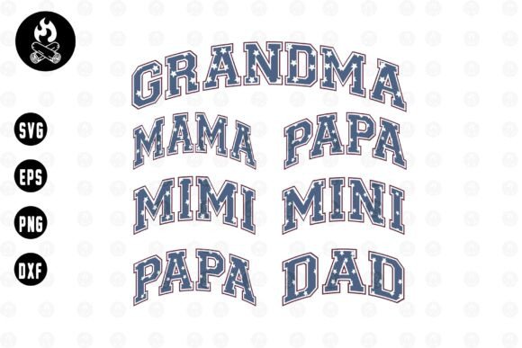 Patriotic Family Name SVG Graphics & T-Shirt Designs