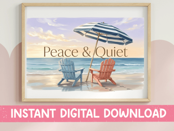 Peace and Quiet Watercolor Graphics for T-Shirt Designs