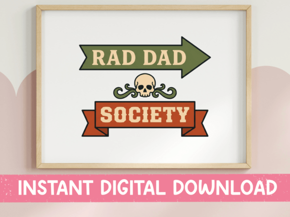 Rad Dad Society SVG Graphics for T-Shirt Designs