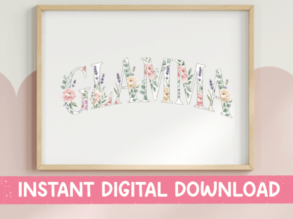 Soft Floral Glamma Botanical SVG PNG Graphics Review