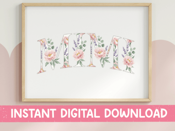 Soft Floral Mimi Arched SVG for Graphics & Tees