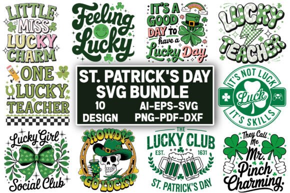 St Patrick's SVG Bundle: Graphics & Shirt Designs
